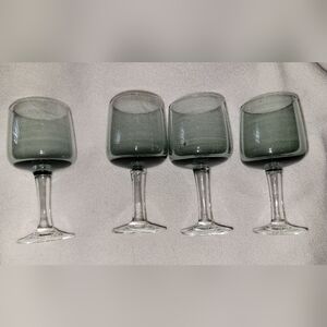 4 Vintage Holmegaard Atlantic port or liquor glass designed by Per Lütken 1962